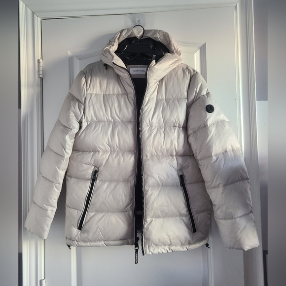CK Hooded Puffer Mens Size Medium - Picture 1 of 7